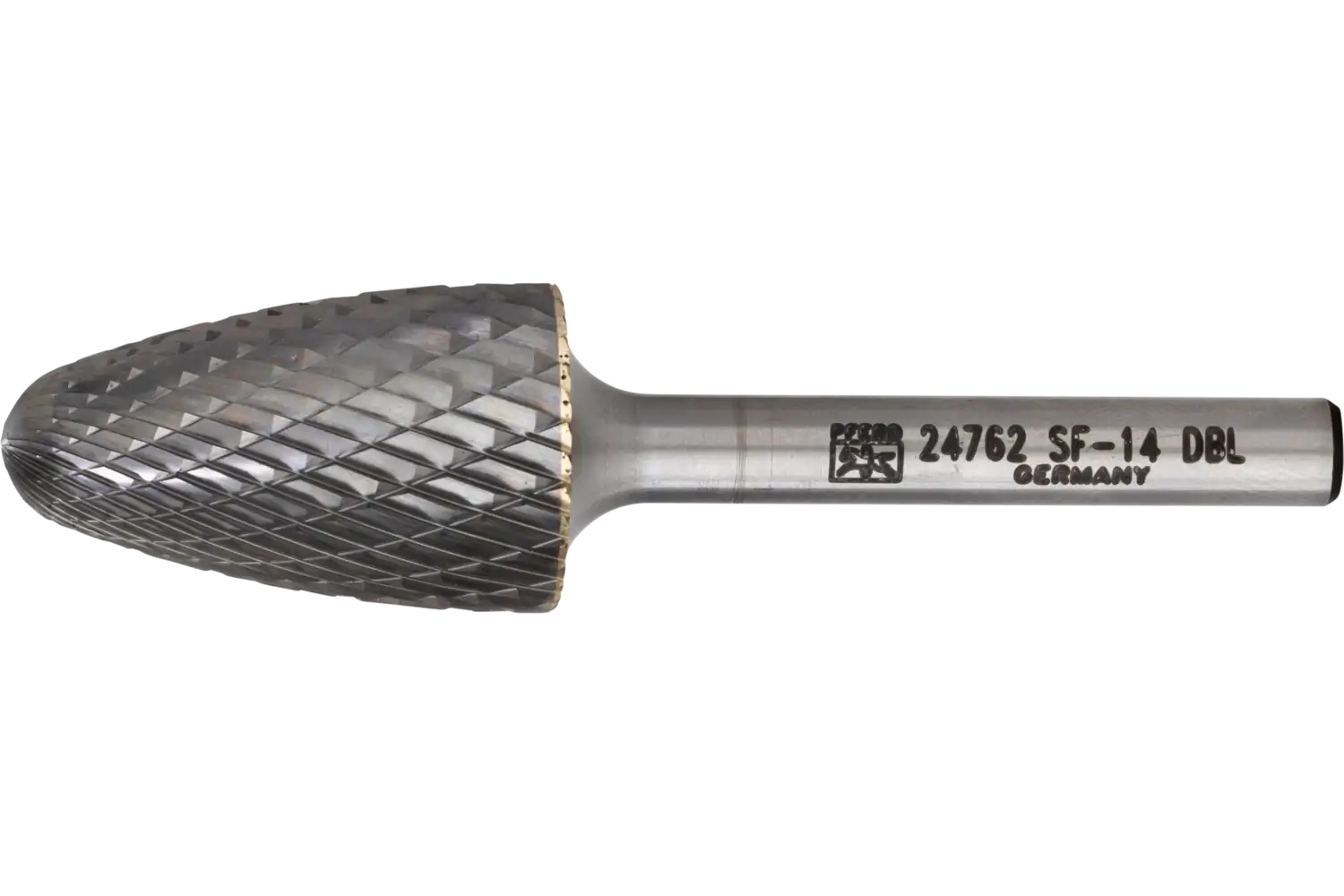 Picture of Pferd Carbide Bur SF-14 Tree Shape Double Cut 3/4" x 1-1/4" x 1/4" Shank